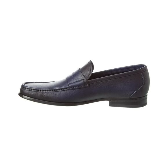 Ferragamo Dupont Leather Loafer, Blue - Picture 2 of 5
